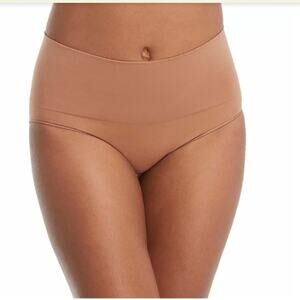 SPANX High-Waisted Ecocare Seamless‎ Shaping Brief. Cafe Au Lait. Size Medium